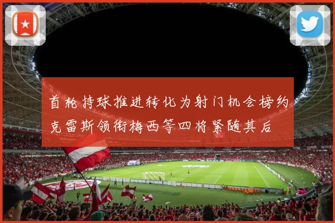 首轮持球推进转化为射门机会榜约克雷斯领衔梅西等四将紧随其后